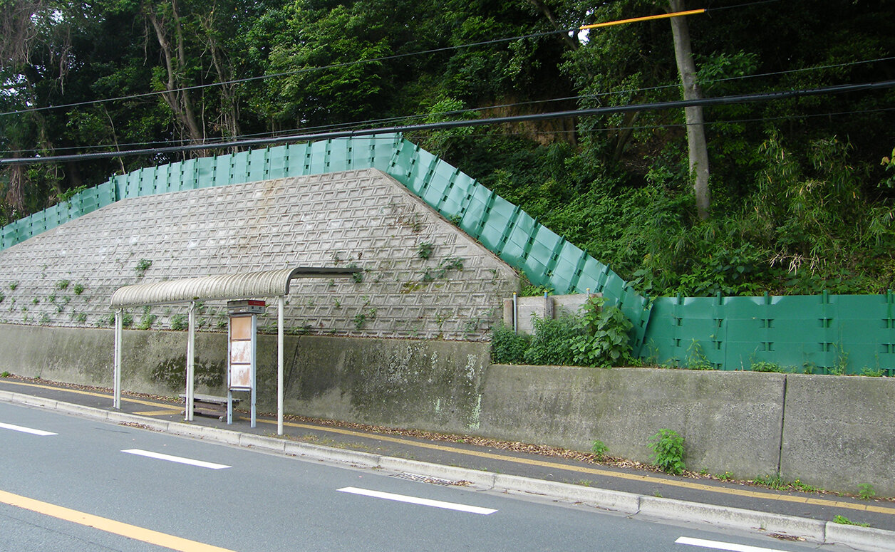 道路への土砂流出抑止工