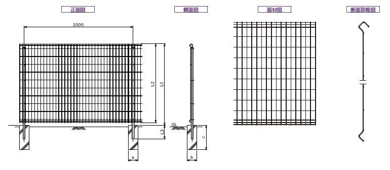 フェンス標準図